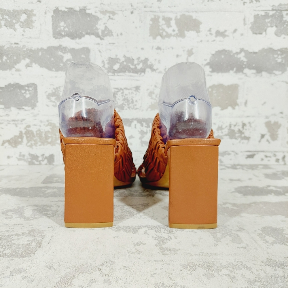 New Jonathan Simkhai Felix Elastic Leather Slip On Mules B516 - Picture 5 of 12